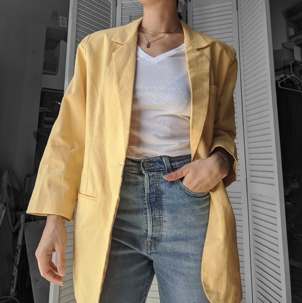 Trending Yellow blazer - Picture 2 of 10